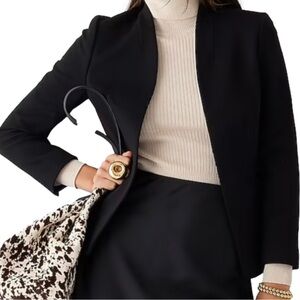 J. Crew Women's Going Out Black Blazer, in Stretch Twill, size 8